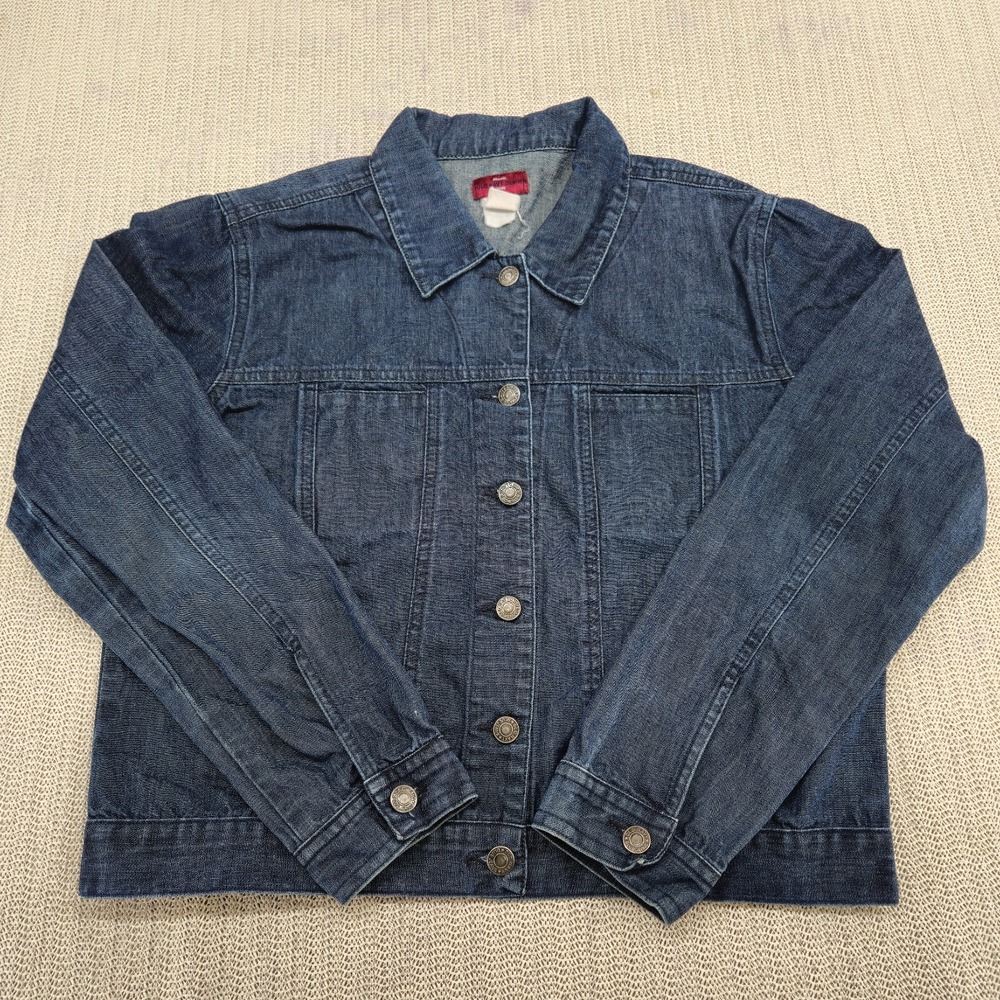 Old Navy Denim Jacket Womens Extra Large Blue Denim Long Sleeve Trucker